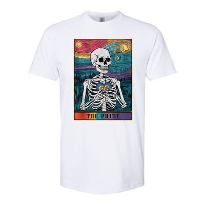 The Pride Retro Hearts Skeletons Lgbtq Month 70s Softstyle CVC T-Shirt