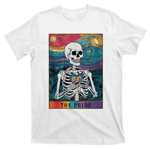 The Pride Retro Hearts Skeletons Lgbtq Month 70s T-Shirt