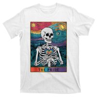 The Pride Retro Hearts Skeletons Lgbtq Month 70s T-Shirt