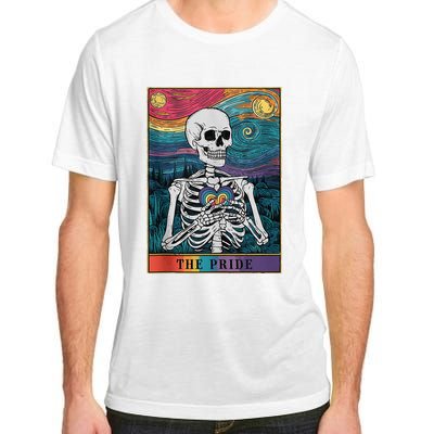 The Pride Retro Hearts Skeletons Lgbtq Month 70s Adult ChromaSoft Performance T-Shirt