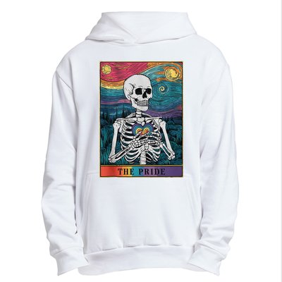 The Pride Retro Hearts Skeletons Lgbtq Month 70s Urban Pullover Hoodie