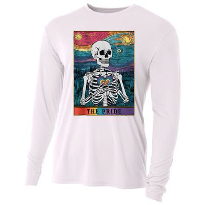 The Pride Retro Hearts Skeletons Lgbtq Month 70s Cooling Performance Long Sleeve Crew