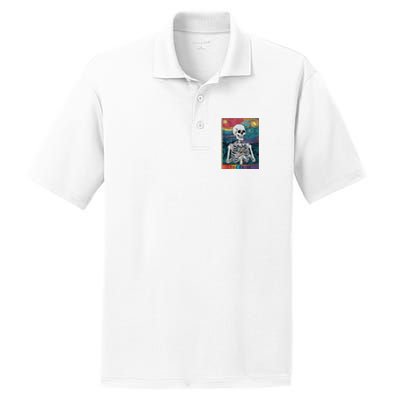 The Pride Retro Hearts Skeletons Lgbtq Month 70s PosiCharge RacerMesh Polo