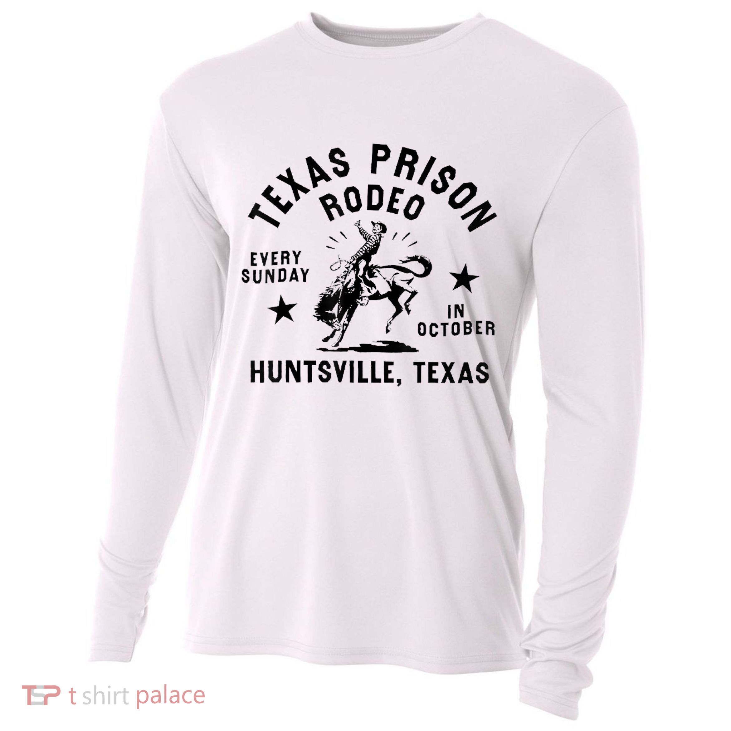 Texas Prison Rodeo Sunday In October Huntsville Texas Cooling Performance Long Sleeve Crew