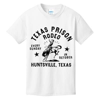 Texas Prison Rodeo Sunday In October Huntsville Texas Kids T-Shirt
