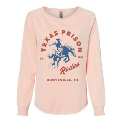 Texas Prison Rodeo Cowboy Western Womens California Wash Sweatshirt