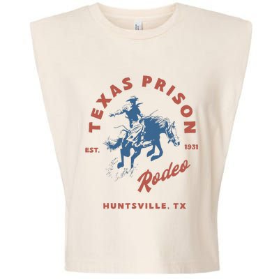 Texas Prison Rodeo Cowboy Western Garment-Dyed Women's Muscle Tee