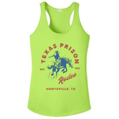 Texas Prison Rodeo Cowboy Western Ladies PosiCharge Competitor Racerback Tank