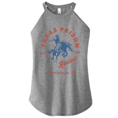 Texas Prison Rodeo Cowboy Western Women’s Perfect Tri Rocker Tank