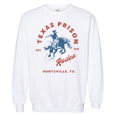 Texas Prison Rodeo Cowboy Western Garment-Dyed Sweatshirt