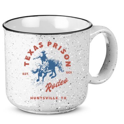 Texas Prison Rodeo Cowboy Western 15oz Campfire Ceramic Mug