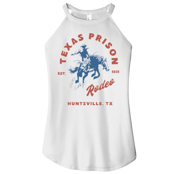 Texas Prison Rodeo Cowboy Western Women's Perfect Tri Rocker Tank