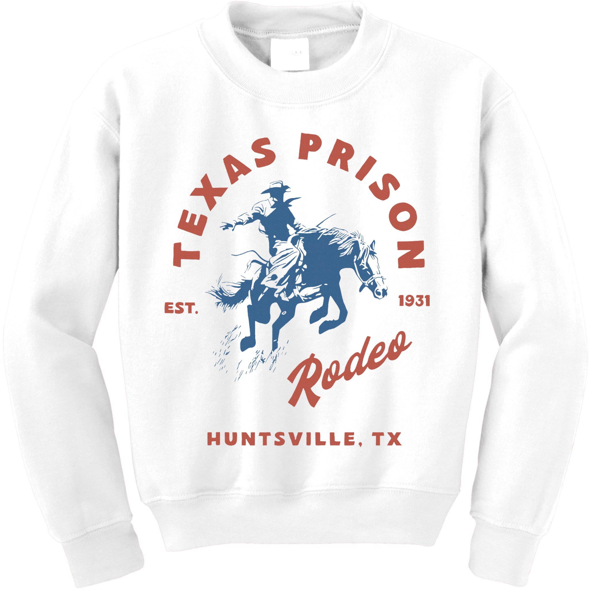 Texas Prison Rodeo Cowboy Western Kids Sweatshirt