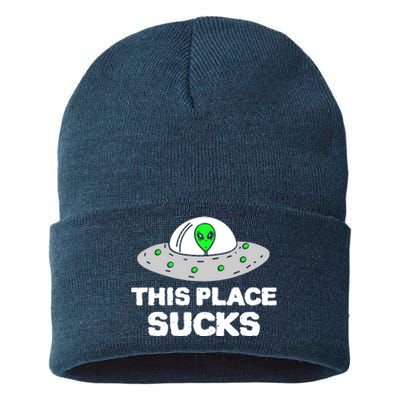 This Place Sucks Sustainable Knit Beanie