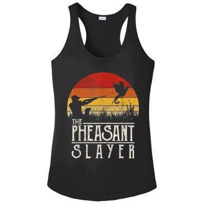 The Pheasant Slayer Vintage Ladies PosiCharge Competitor Racerback Tank