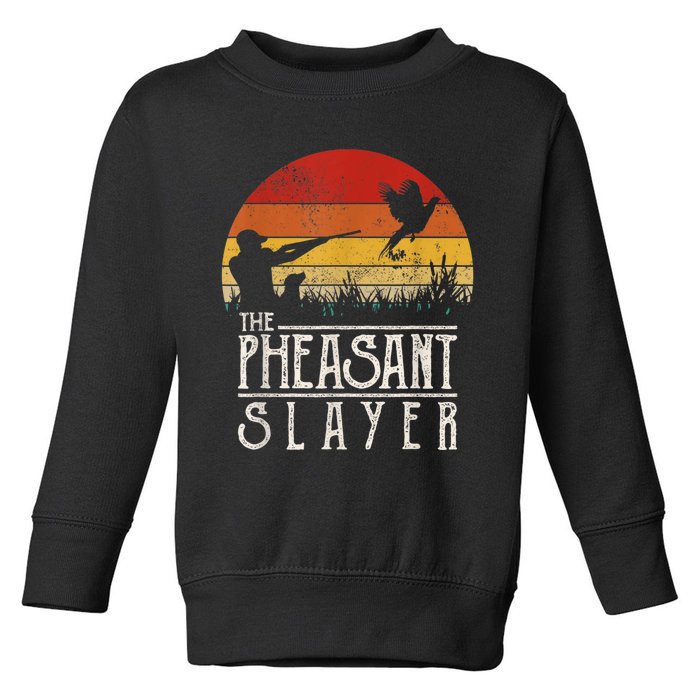 The Pheasant Slayer Vintage Toddler Sweatshirt