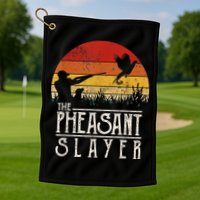 The Pheasant Slayer Vintage Golf Towel