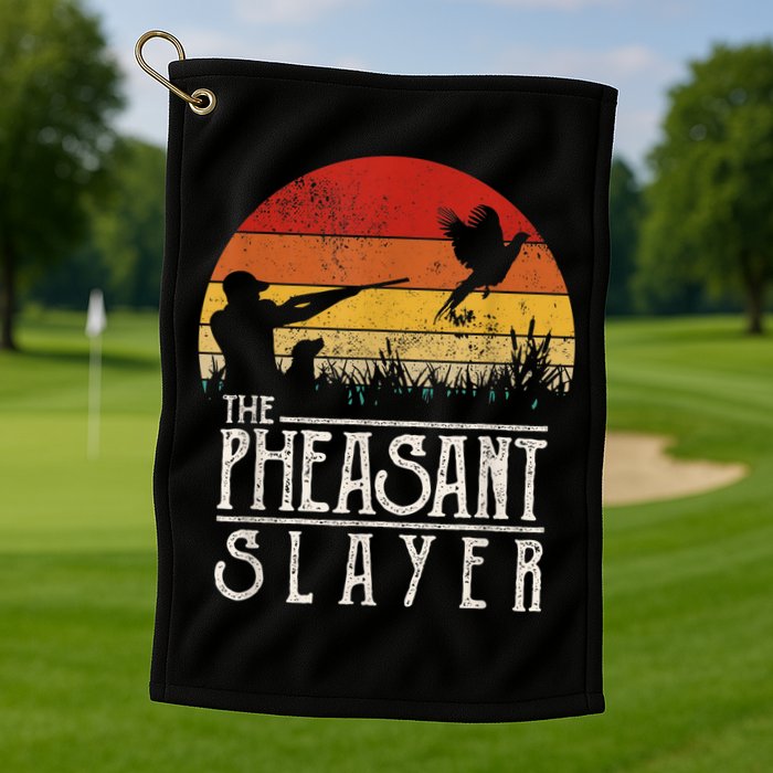 The Pheasant Slayer Vintage Golf Towel