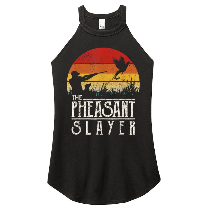 The Pheasant Slayer Vintage Women's Perfect Tri Rocker Tank