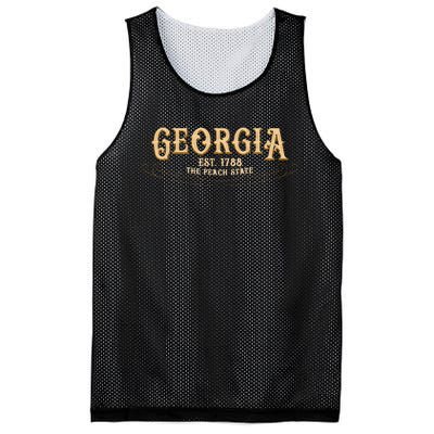 The Peach State Georgia Mesh Reversible Basketball Jersey Tank