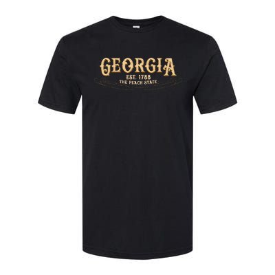 The Peach State Georgia Softstyle CVC T-Shirt