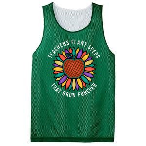 Teachers Plant Seeds That Grow Forever Mesh Reversible Basketball Jersey Tank