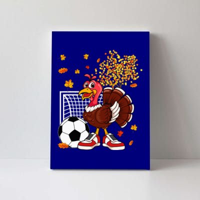 Turkey Playing Soccer Thanksgiving Player Coach Fall Lover Canvas