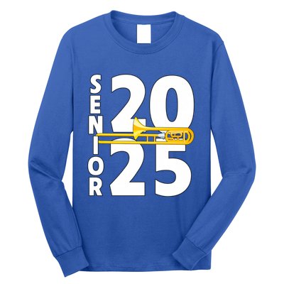 Trombone Player Senior Class Of 2025 Marching Band Student Great Gift Long Sleeve Shirt