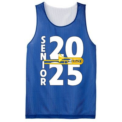 Trombone Player Senior Class Of 2025 Marching Band Student Great Gift Mesh Reversible Basketball Jersey Tank