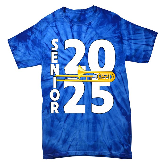 Trombone Player Senior Class Of 2025 Marching Band Student Great Gift Tie-Dye T-Shirt