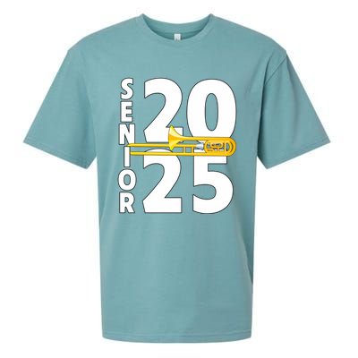 Trombone Player Senior Class Of 2025 Marching Band Student Great Gift Sueded Cloud Jersey T-Shirt