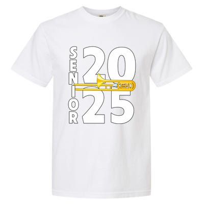 Trombone Player Senior Class Of 2025 Marching Band Student Great Gift Garment-Dyed Heavyweight T-Shirt