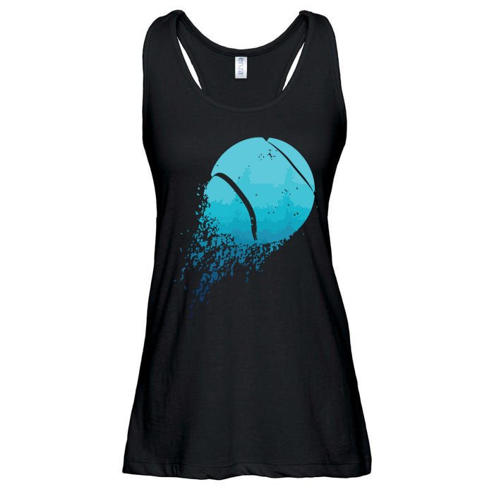 Tennis Player Sports Vintage Tennis Ladies Essential Flowy Tank