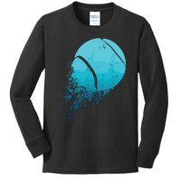 Tennis Player Sports Vintage Tennis Kids Long Sleeve Shirt