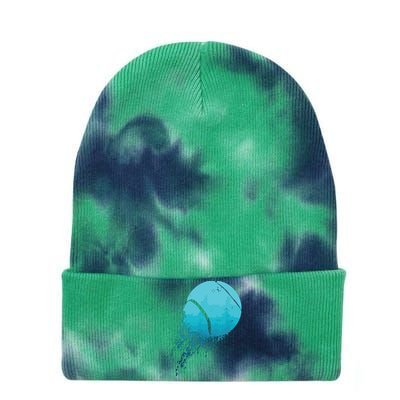 Tennis Player Sports Vintage Tennis Tie Dye 12in Knit Beanie