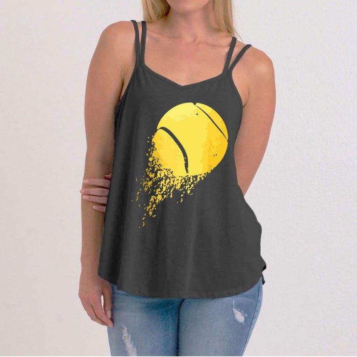 Tennis Player Sports Vintage Tennis Women's Strappy Tank