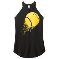 Tennis Player Sports Vintage Tennis Women's Perfect Tri Rocker Tank