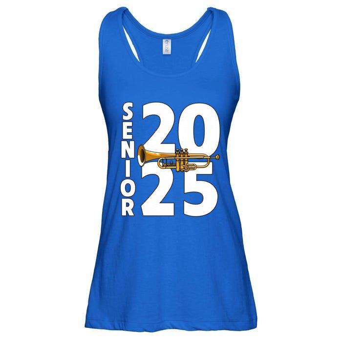 Trumpet Player Senior Class Of 2025 Marching Band Student Gift Ladies Essential Flowy Tank