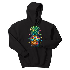 Tropical Pineapple Sunglass Christmas Lights Xmas In July Tank Top Kids Hoodie