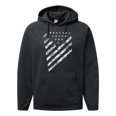 Tactical Pro Supply Patriotic American Flag Performance Fleece Hoodie