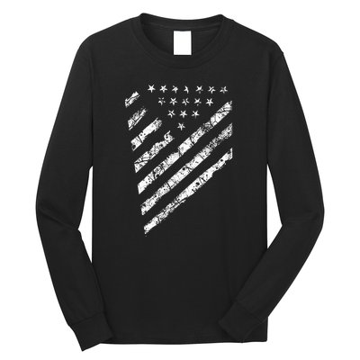 Tactical Pro Supply Patriotic American Flag Long Sleeve Shirt