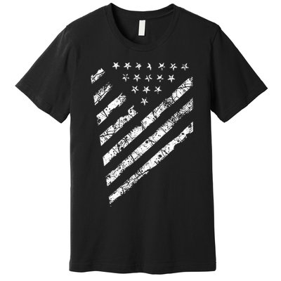 Tactical Pro Supply Patriotic American Flag Premium T-Shirt