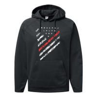 Tactical Pro Supply Patriotic American Flag Performance Fleece Hoodie