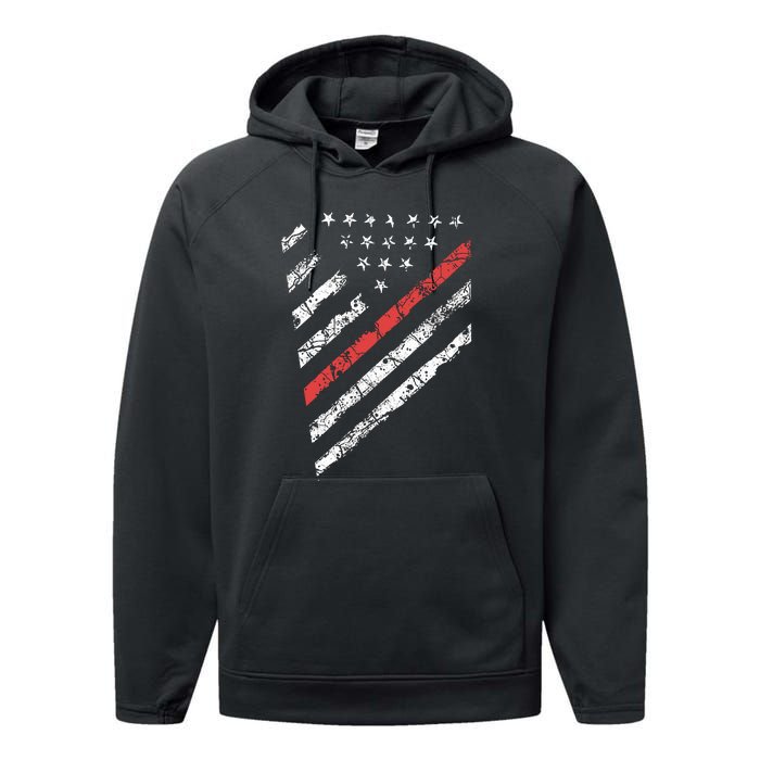 Tactical Pro Supply Patriotic American Flag Performance Fleece Hoodie