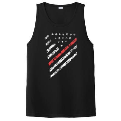 Tactical Pro Supply Patriotic American Flag PosiCharge Competitor Tank