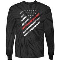 Tactical Pro Supply Patriotic American Flag Tie-Dye Long Sleeve Shirt