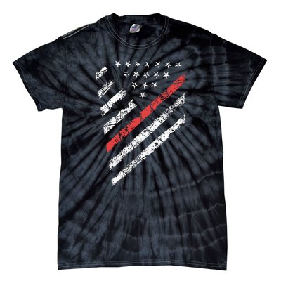 Tactical Pro Supply Patriotic American Flag Tie-Dye T-Shirt