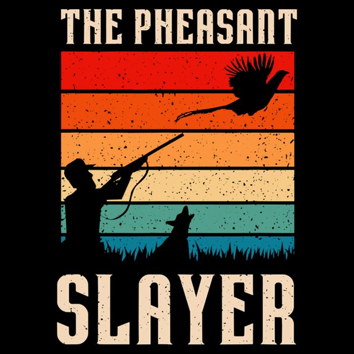 The Pheasant Slayer Funny Bird Hunting Drawstring Bag