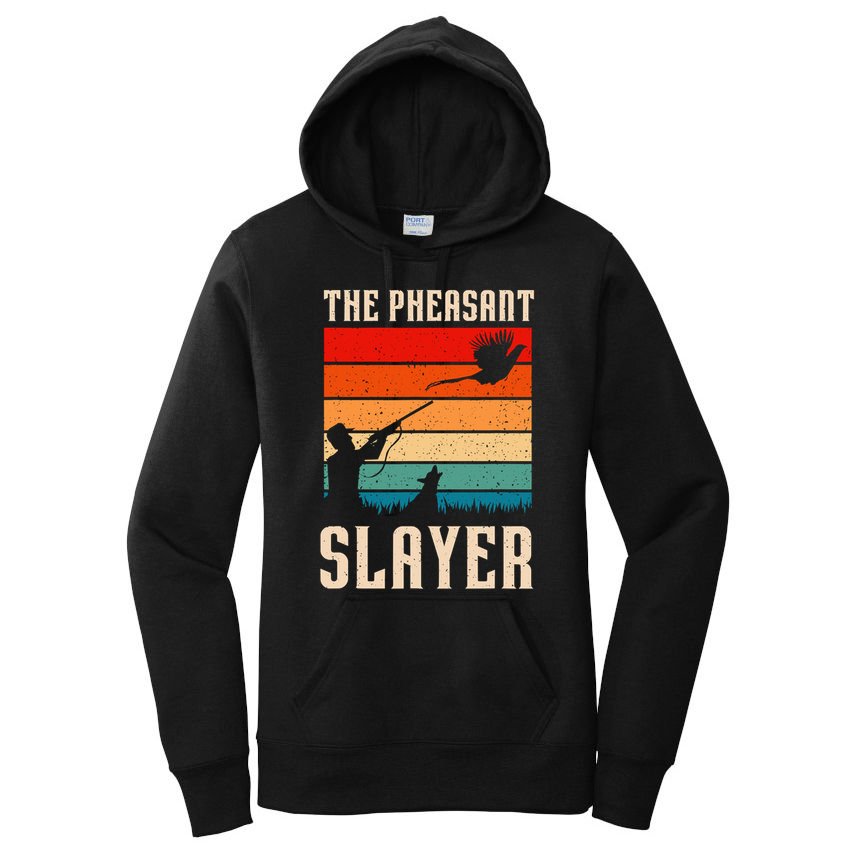 The Pheasant Slayer Funny Bird Hunting Women's Pullover Hoodie