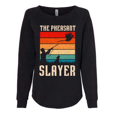 The Pheasant Slayer Funny Bird Hunting Womens California Wash Sweatshirt